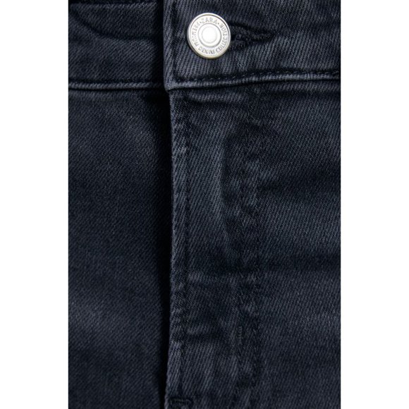Zara Premium Slim Jeans Sky Black Distressed Grey - Picture 8 of 11